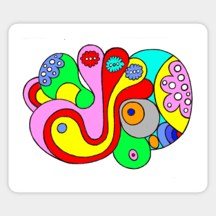 Abstract Cell Sticker